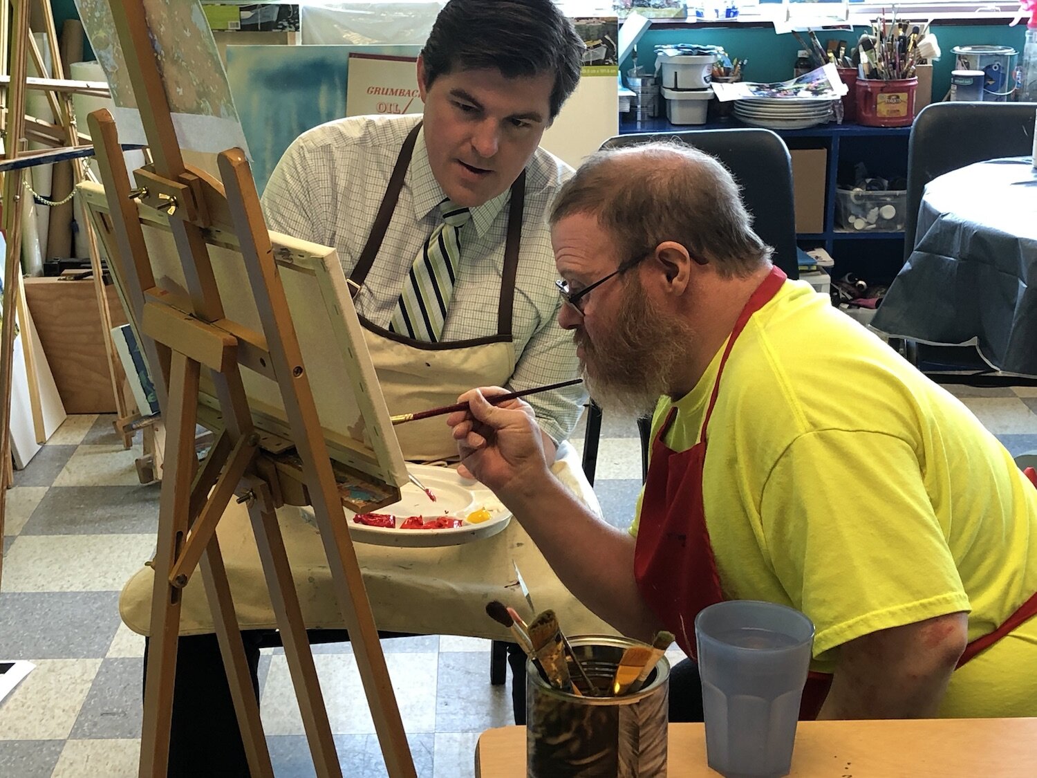 Mayor Strick serves in the community.