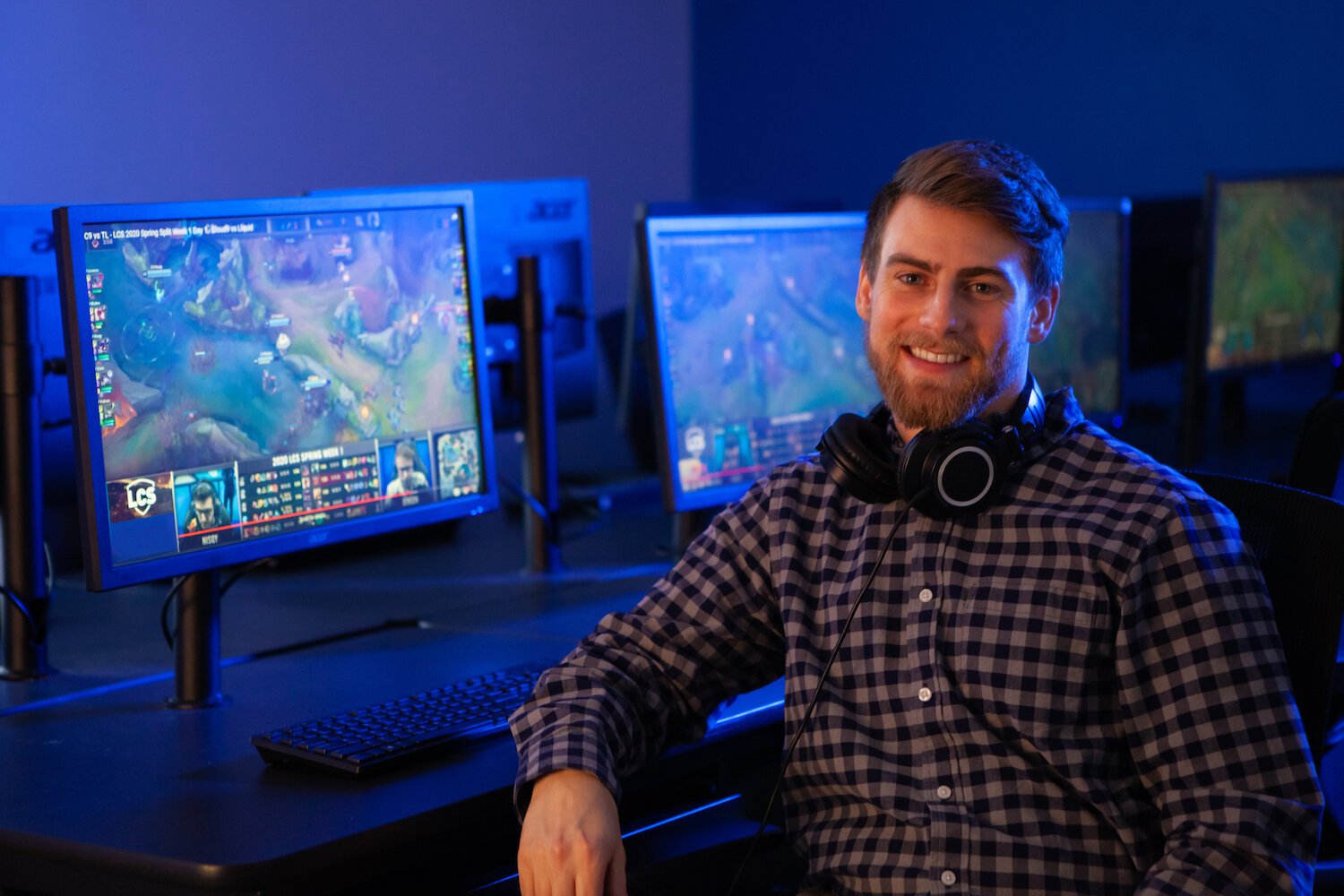 Andrew Palladino, a staff member at Grace, was hired to head the esports team.