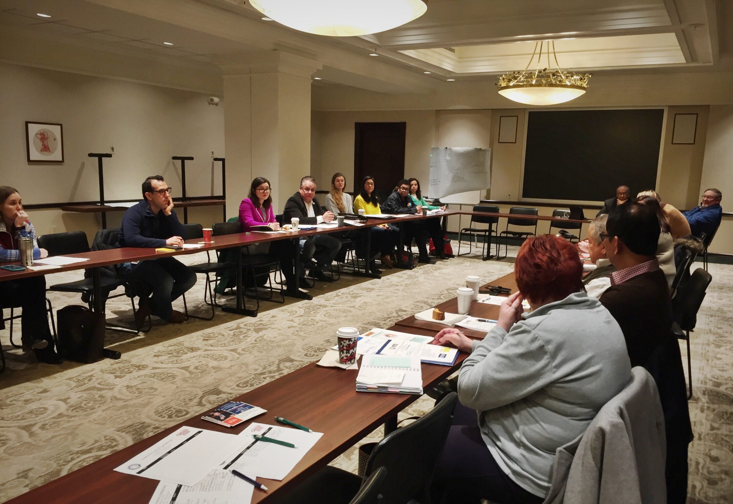 The Complete Count Committee meets at Citizens Square in downtown Fort Wayne to discuss their 2020 Census strategy.