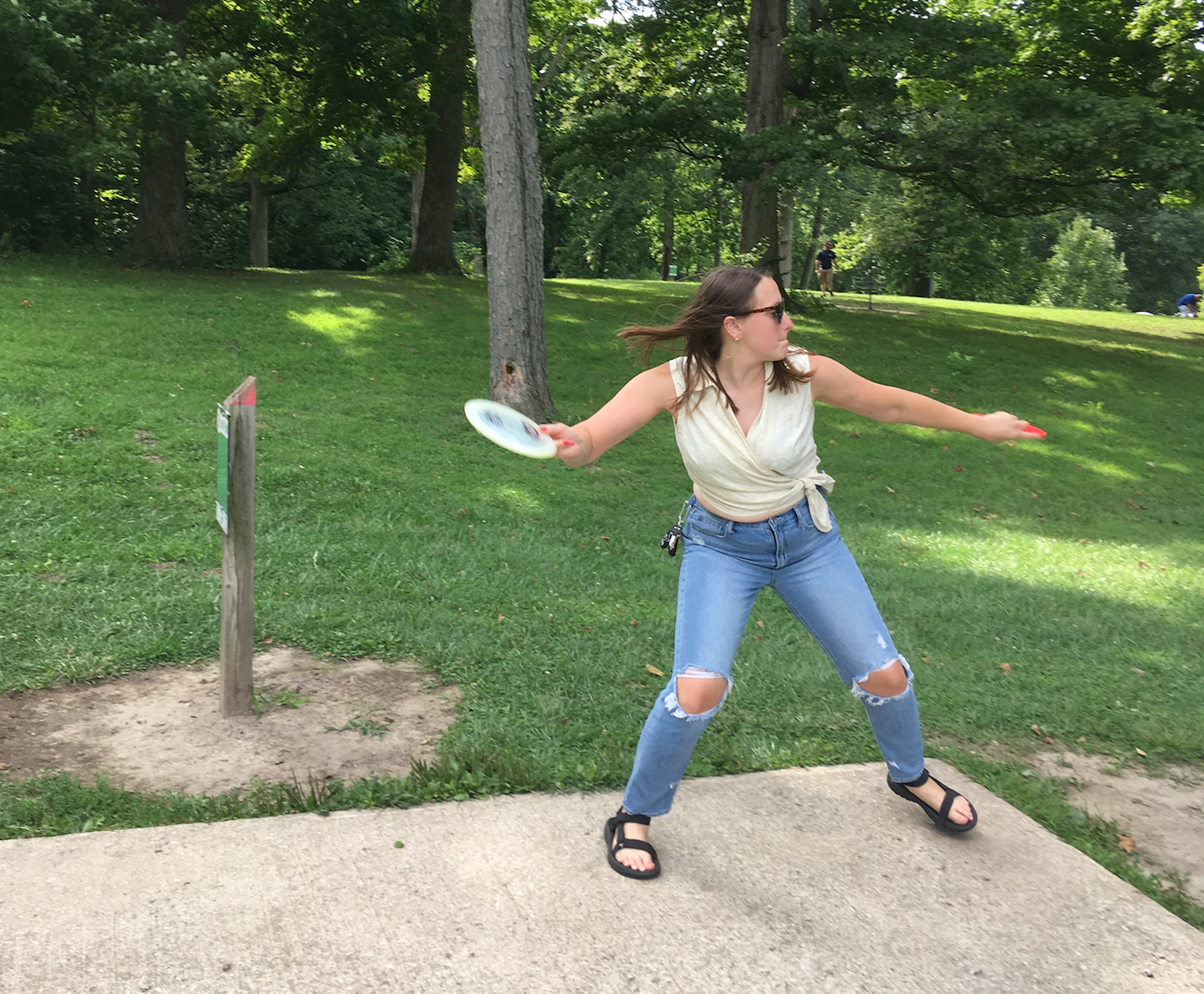 Shoaff Park has a fun course to play disc golf.