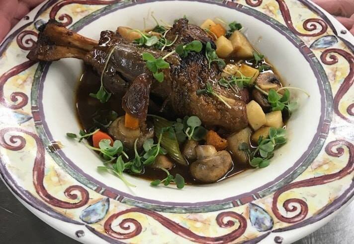 Caruso's offers a variety of Italian-style dishes.