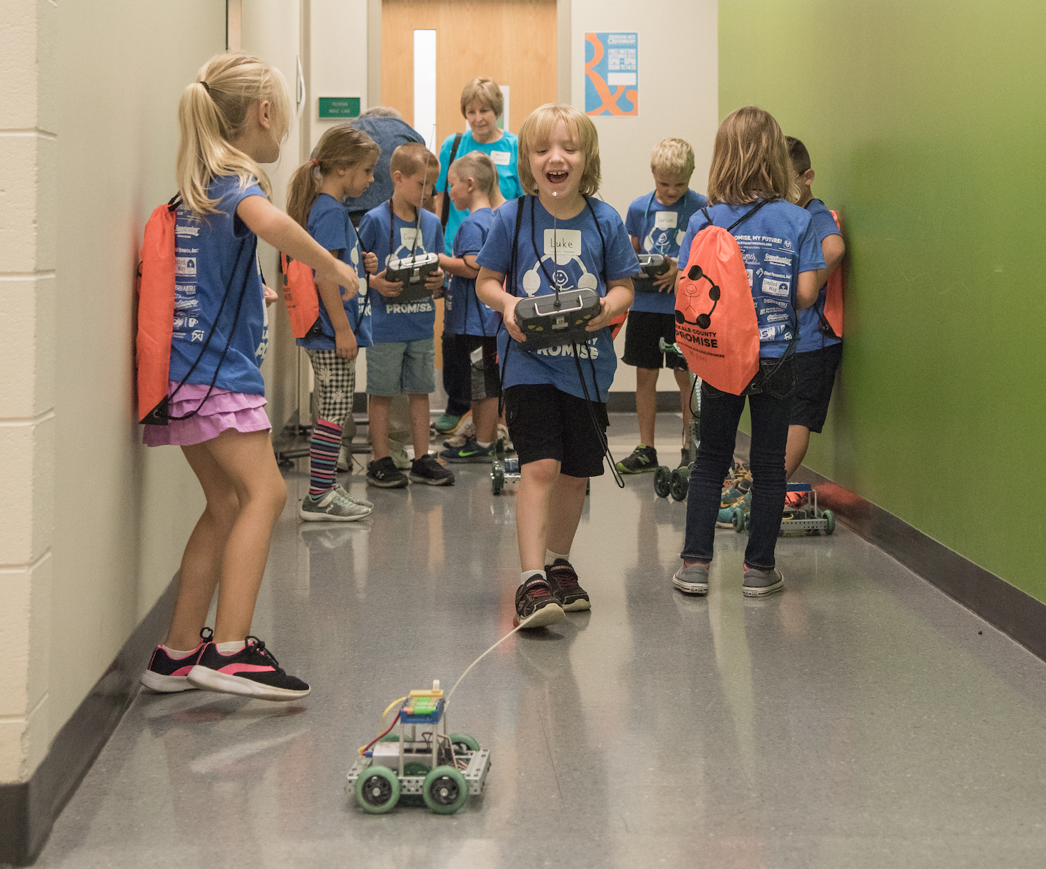 The "Walk into my Future" helps spark students' interest in subjects like robotics.