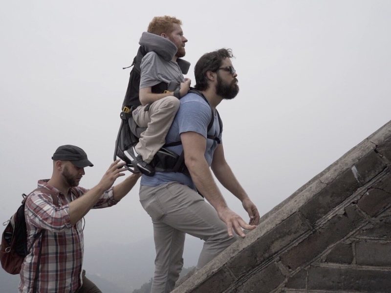 Kevan Chandler of Fort Wayne, center, has become a globe-trotting ambassador for people living with disabilities.