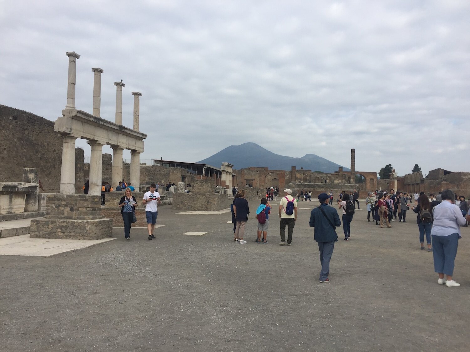 The city forum was the center of ancient Roman life.