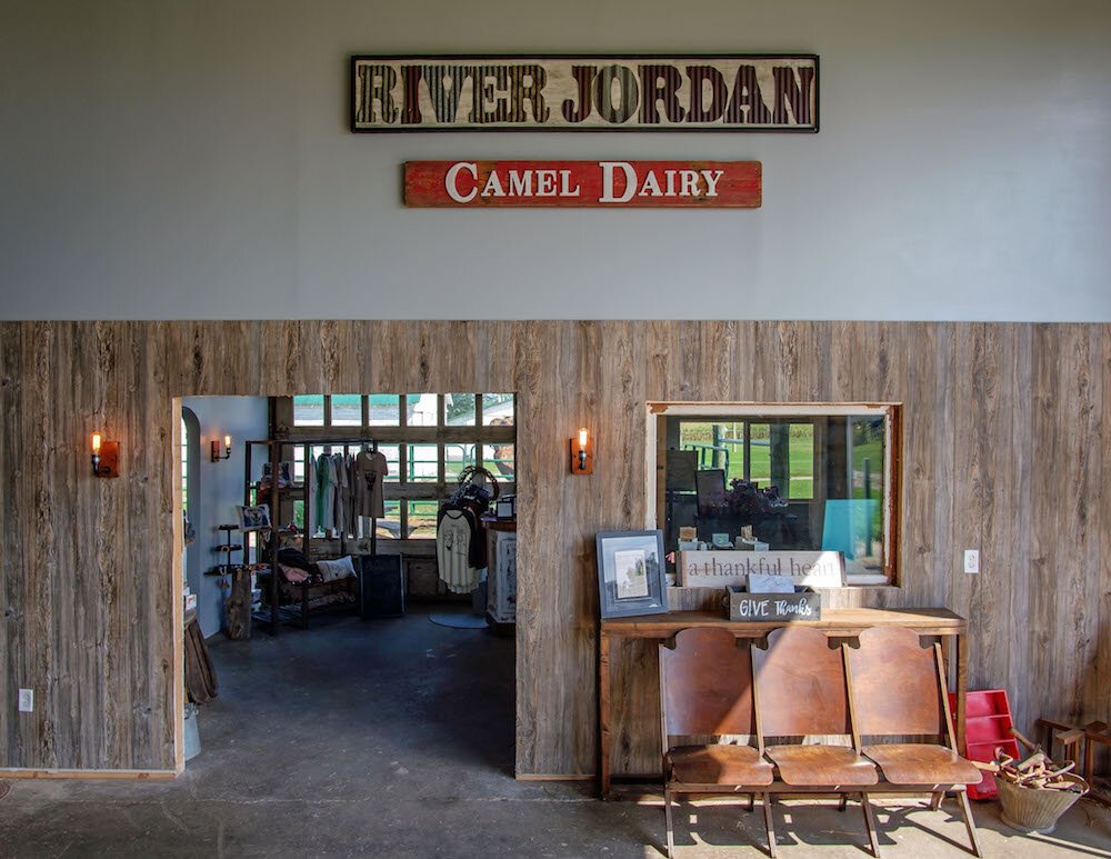 The River Jordan Camel Dairy Shop.