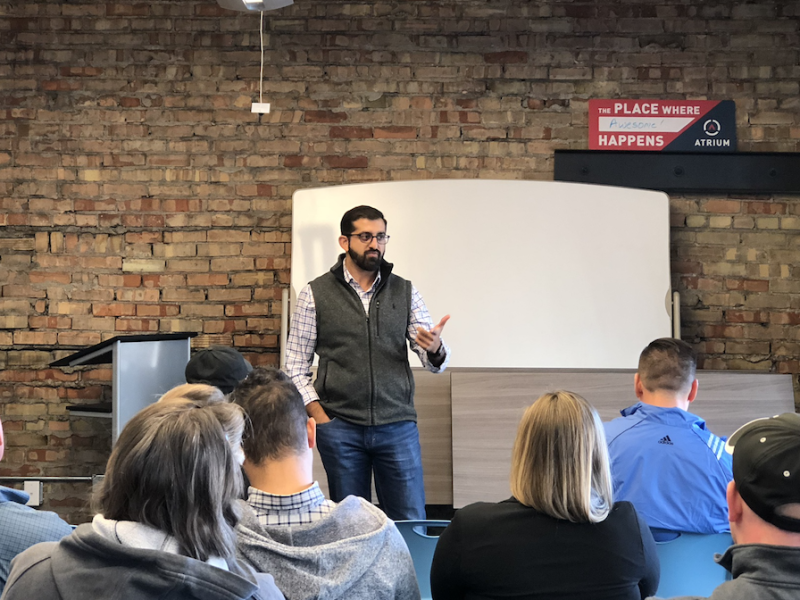 Paul Singh, co-founder at Results Junkies, was the keynote speaker at Startup Week 2018.