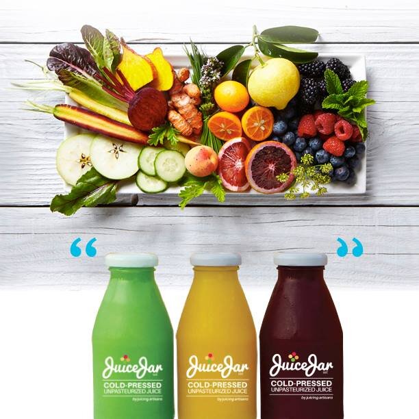 Juice Jar uses fresh, organic, local fruits and vegetables in its cold-pressed juice.
