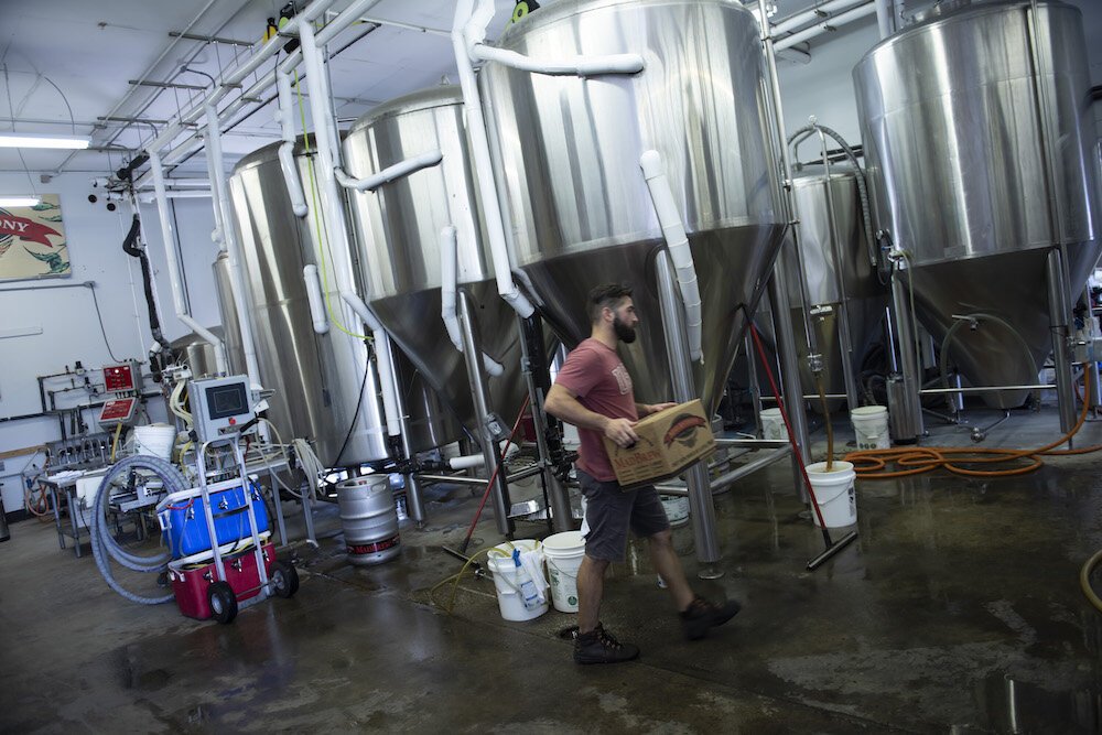 Mad Anthony brews more than 2,500 barrels of beer annually from its tanks on-site.