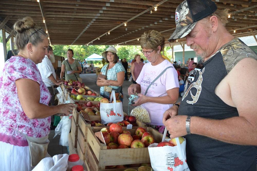 You can find apples and other local foods and crafts at the Forks of the Wabash Pioneer Festival.