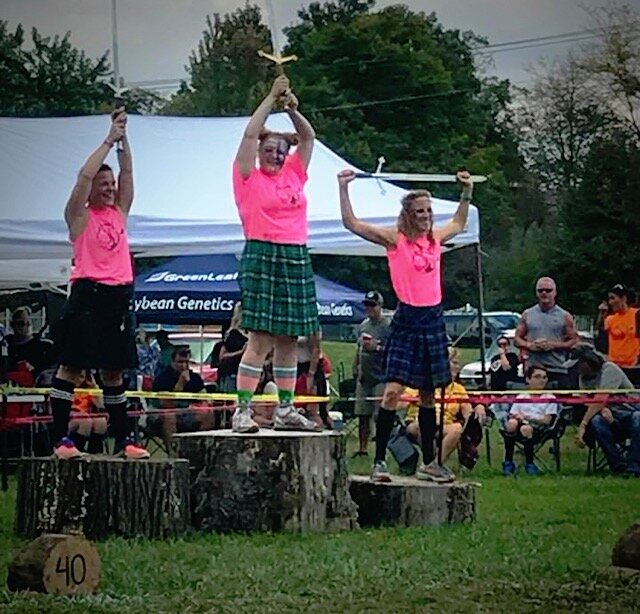 At the Decatur Highland Games, athletic competitions range from a Hammer Throw to a Caber Toss and the Putting of the Stone (similar to shot put).