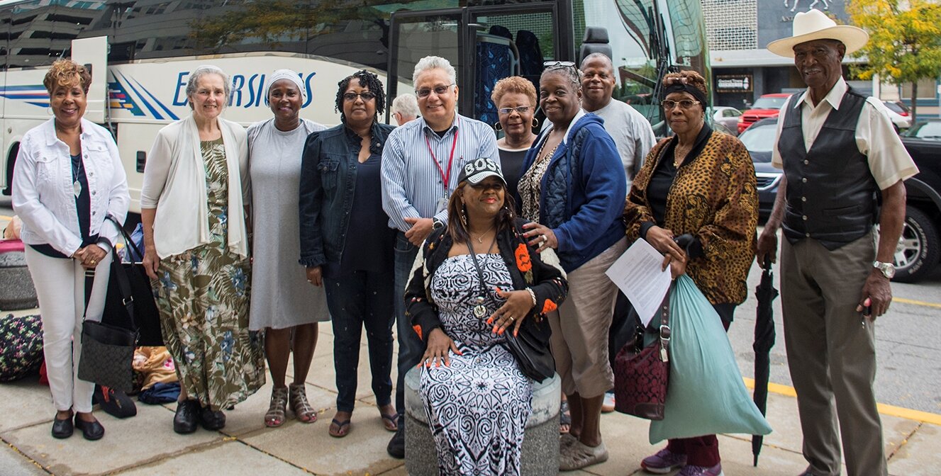 Palermo Galindo, center, is the Community Liaison for the City of Fort Wayne.