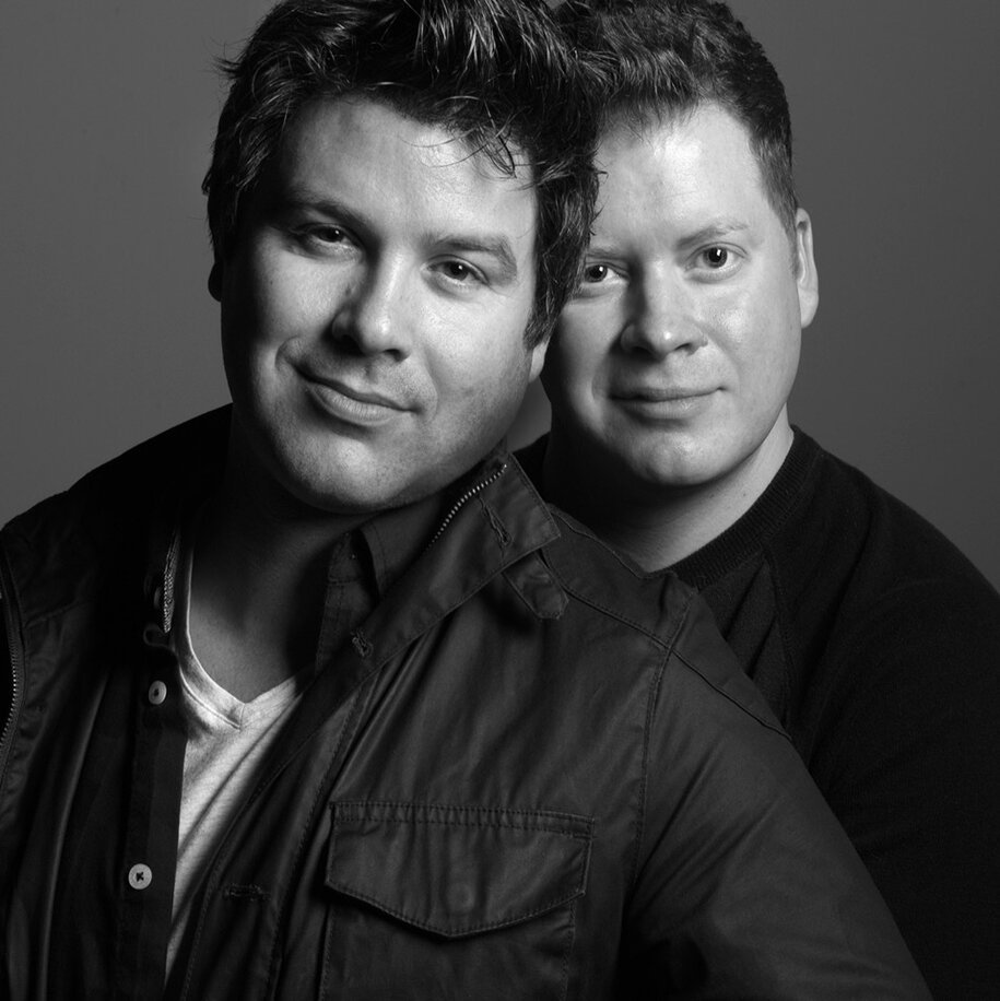 Stephen Bailey, left, and his husband, Brian Fletcher