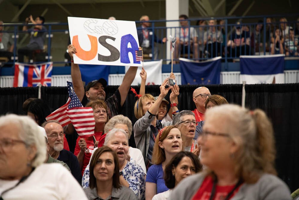 The crowd cheered on the girls USA team in their fight for a spot in the 2020 Paralympics in Tokyo.