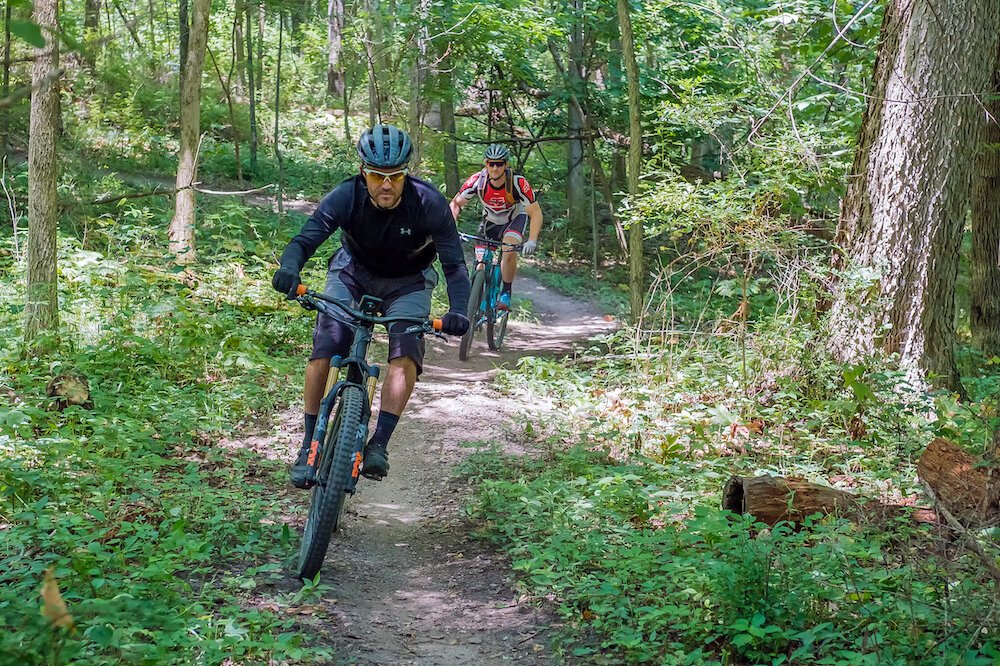 KC Velo members ride the trails they maintain.