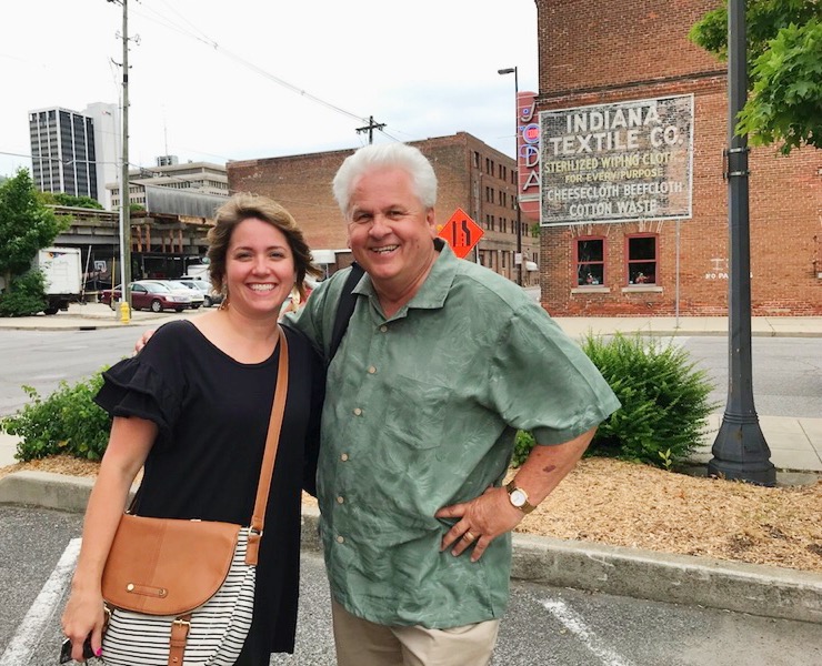 Sarah Arnold, left, and her father, Randy Harter run Fort Wayne Food Tours.