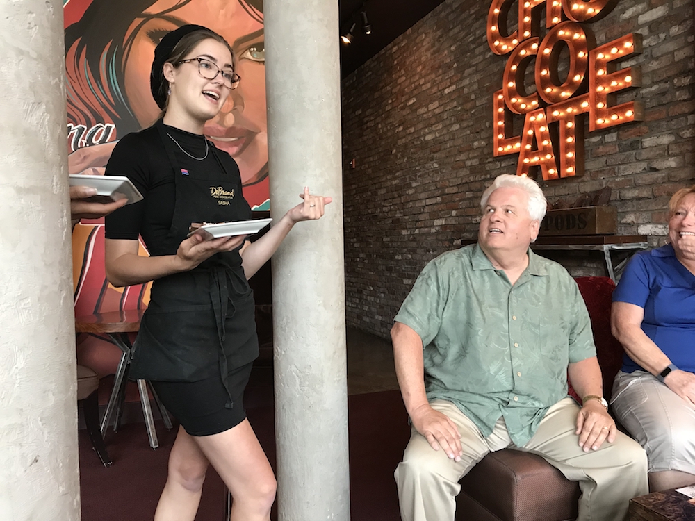 DeBrand Fine Chocolate employs nearly 100 people with four retail shops in Fort Wayne, one in Indianapolis, and a mail order department that ships all over the world.