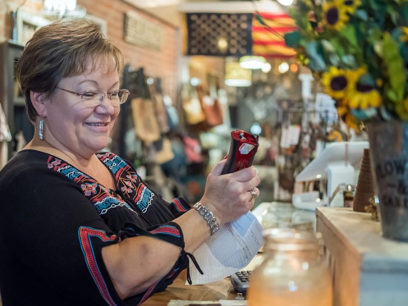 Dawn Boggs, owner of Beyond the Barn in Pierceton, sells products she falls in love with.