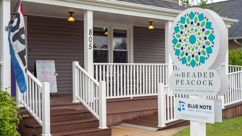 The Beaded Peacock is one of many boutique shops at Winona Lake.