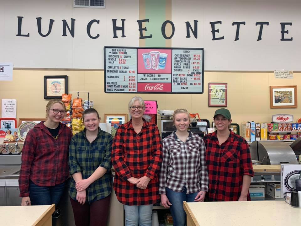 Zale Drugs offers a classic soda fountain and luncheonette .