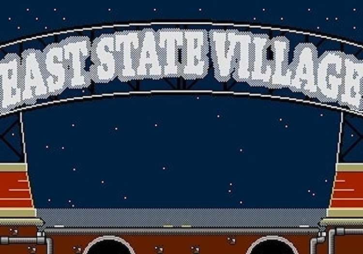 Neighborhoods like East State Village are featured in i heart pizza's video games.