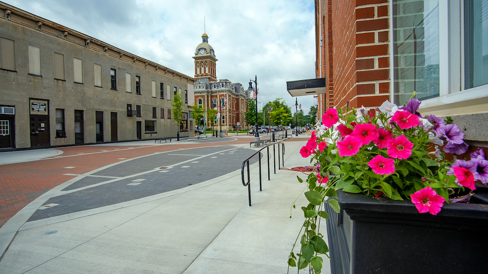 Madison Street Plaza is a new public space in downtown Decatur that hosts farmers markets and live music.