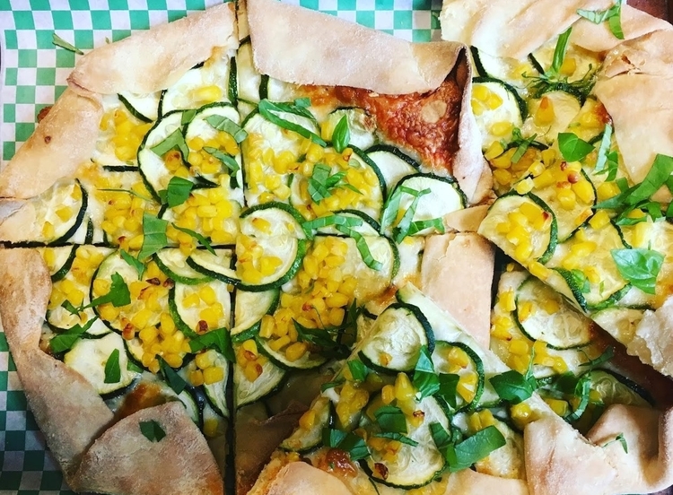 A colorful galette is served at Anna’s Bread.
