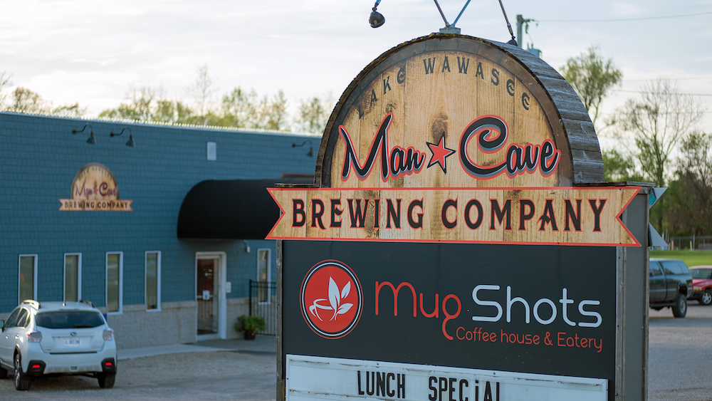 Man Cave Brewing Company at 10201 N SR 13 in Syracuse, Ind.