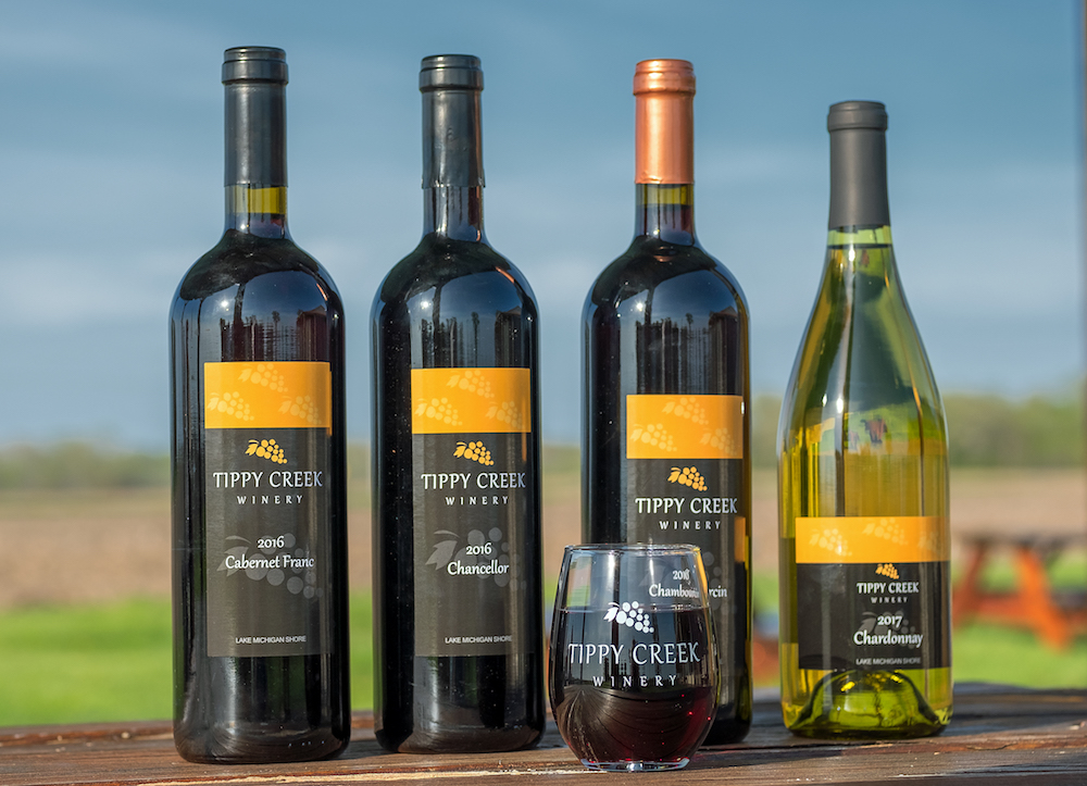 A sampling of Tippy Creek Winery's flavors.