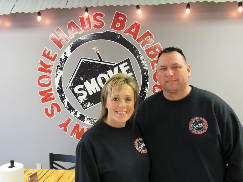 Smokehaus BBQ restaurant is located at 717 Broadway St. in downtown New Haven.
