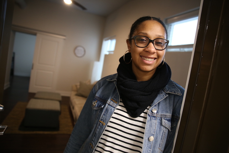 Brooke Ridley, 24, enjoys being a part of the downtown scene at Superior Lofts.