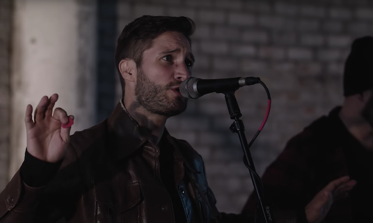 Lead vocalist Kyle Jackson performs with JATD for the music video "Tides" produced by Lofthouse Films.