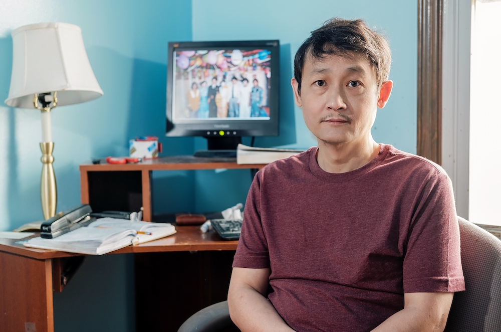 Nai Sac Lun is writing a Mon dictionary in his house in Fort Wayne.