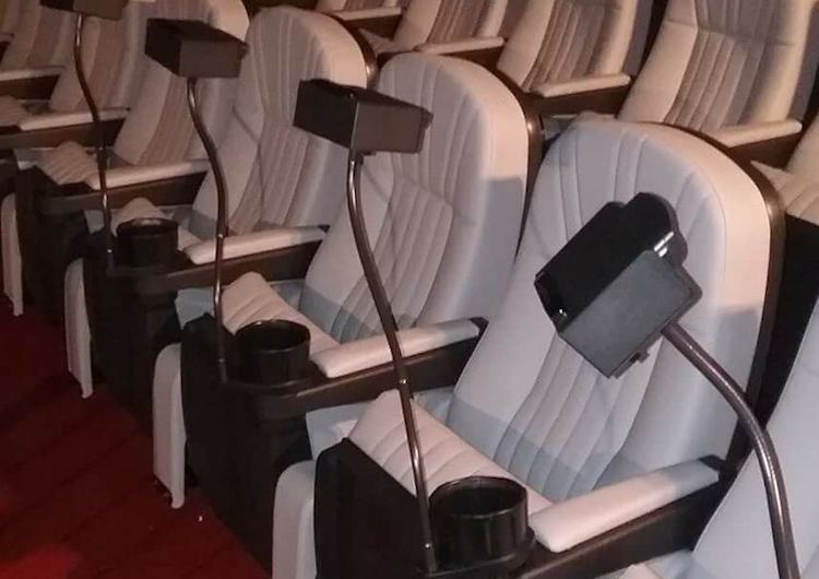 ABCinema has surround sound and seats that rumble on a hollow wood floor.