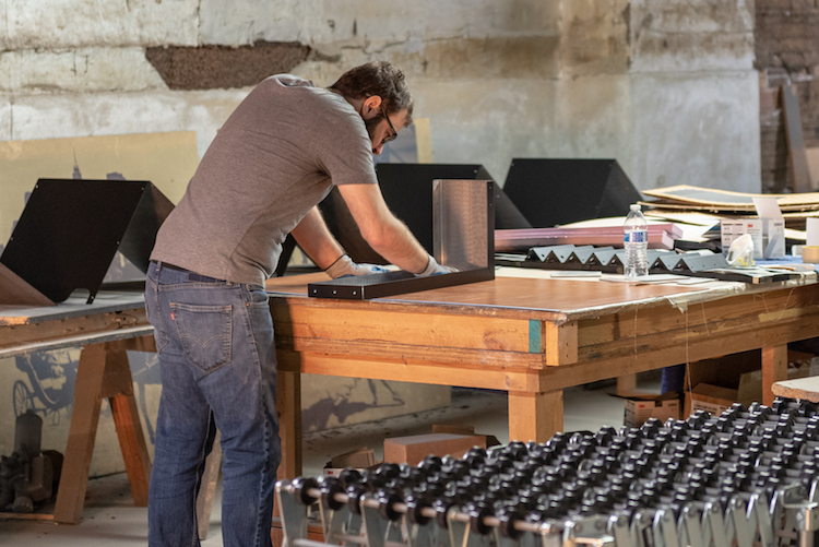 Jensen Cabinet ships its work to airports like LaGuardia, London Heathrow, and Rio de Janeiro.