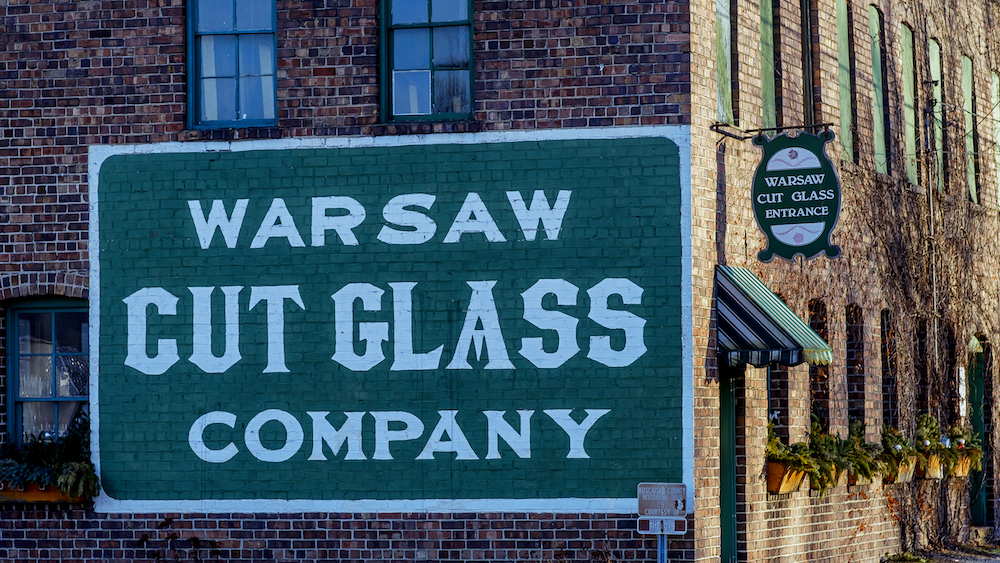 Warsaw cut glass is Warsaw's oldest downtown shop, located at 505 S. Detroit St.