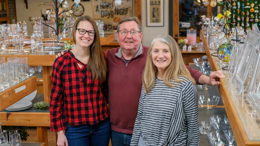 The Kirkendall family of Lauren, Randy, and Linda, respectively.