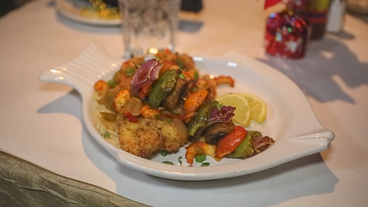 Bourbon Street Hideaway serves Cajun and Creole food.