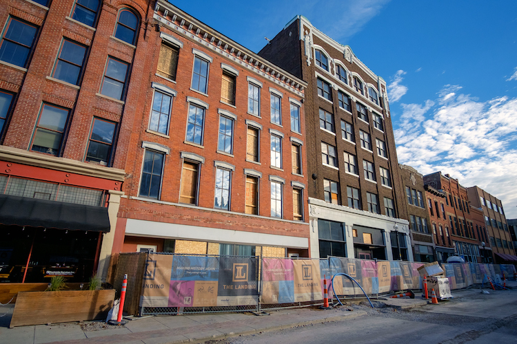 The Landing will be an urban neighborhood with offices, apartments, and retail spaces.