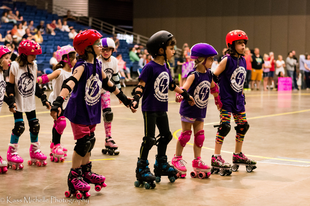 Teams like the Tootsie Rollers introduce local girls and boys to roller derby at a young age.