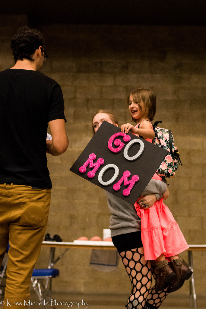 Having a mom on the Derby Girls team helps young women grow strong.