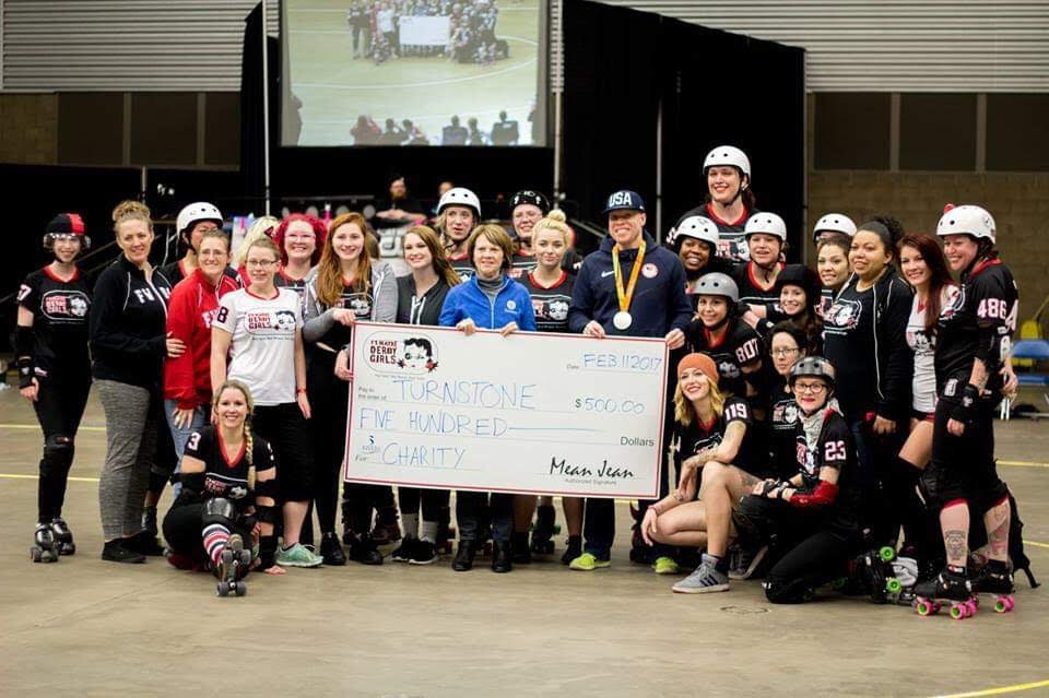 The Derby Girls donate $500 to four charities each season.