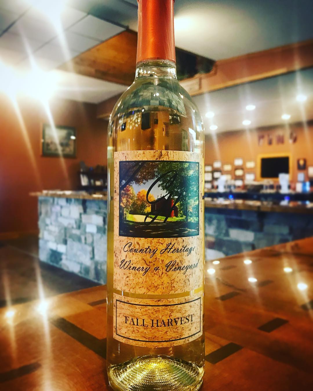 Country Heritage Winery has Fall Harvest wine.