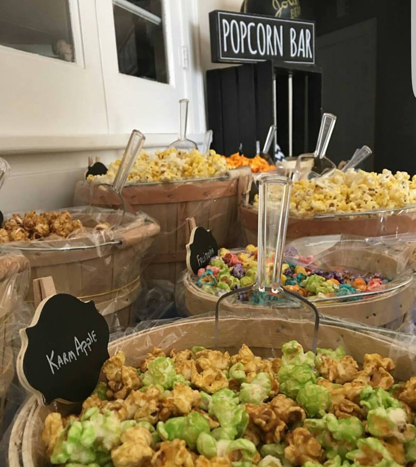 Poptique offers a popcorn buffet for special events.