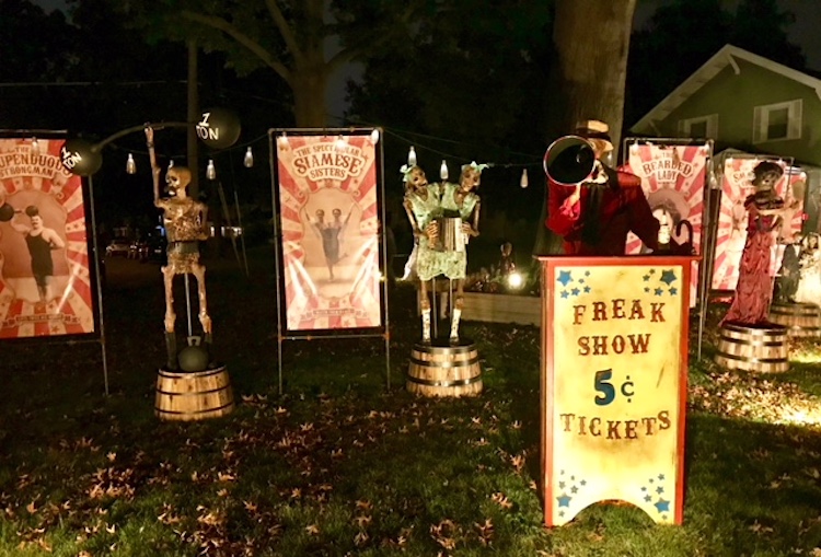 The Freak Show is Shawna's favorite part of the display.