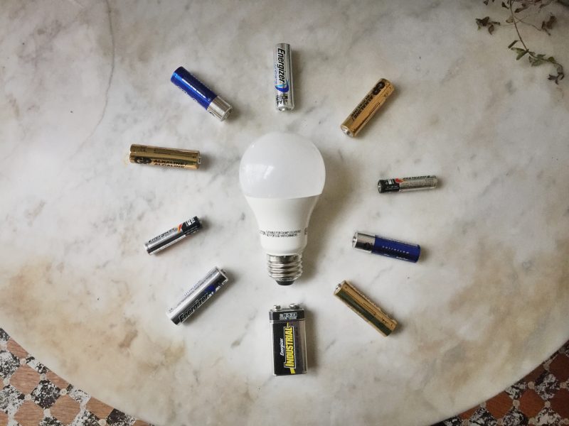 Products like lightbulbs and batteries require unique recycling methods.