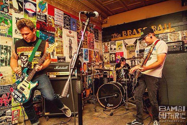 The Brass Rail has a small stage that stays busy with live performances.