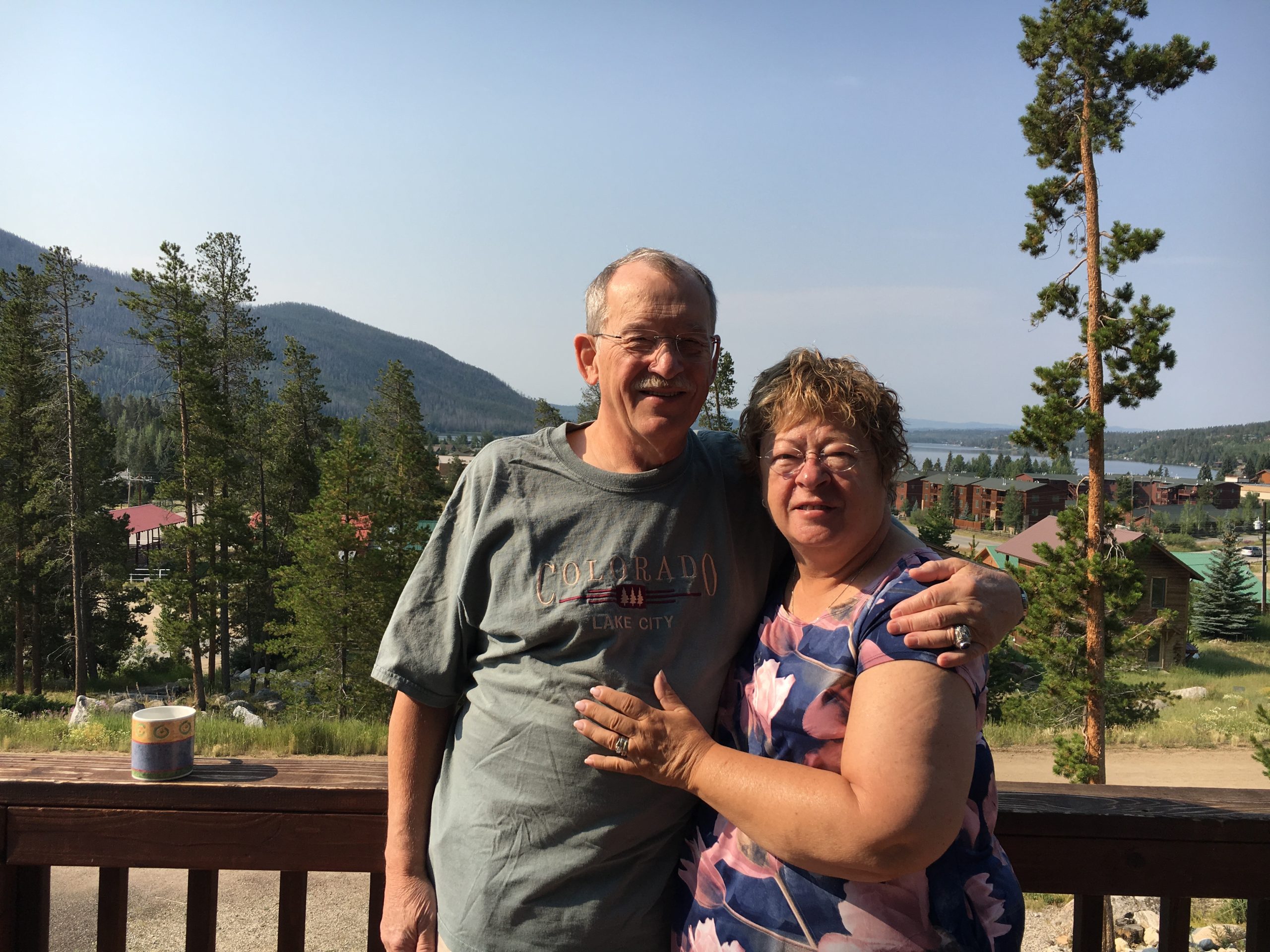 Sharon Simmons, right, and her husband Mark.