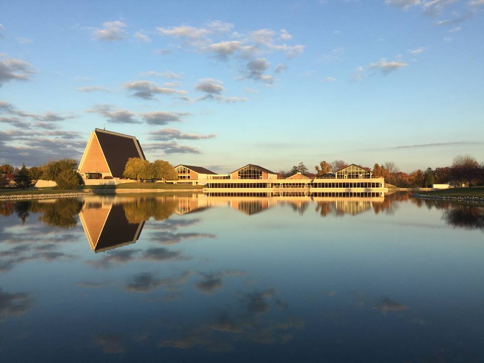 The chapel is the highest point of Concordia Theological Seminary.