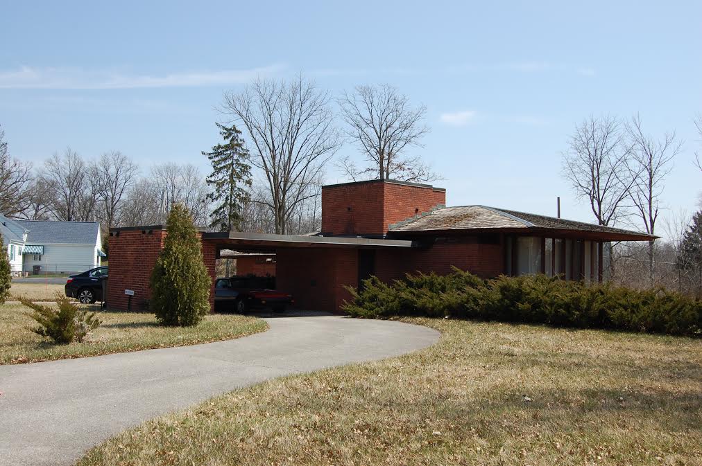 The John D. Haynes House was built by Frank Lloyd Wright.