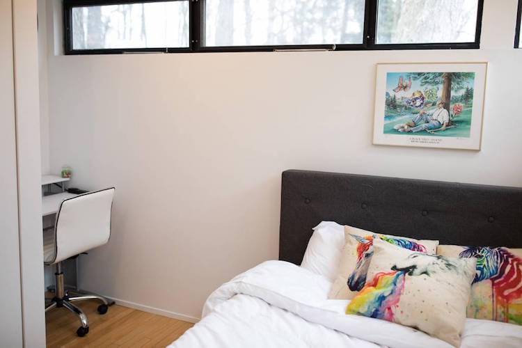 The Cube House has two private rooms.